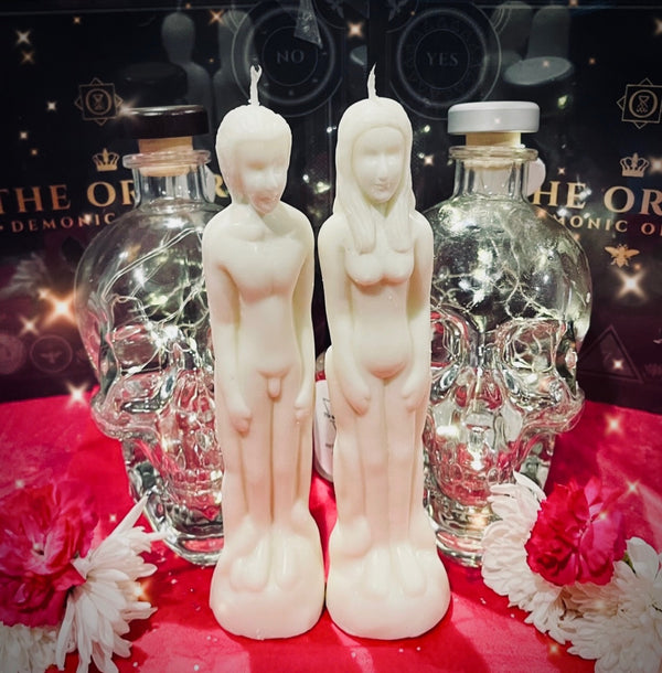 White Figure Intention Candle Female